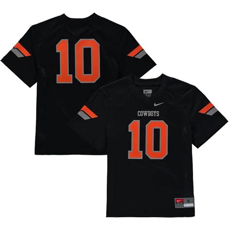 oklahoma state cowboys nike youth replica football jersey black|oklahoma state football jerseys.